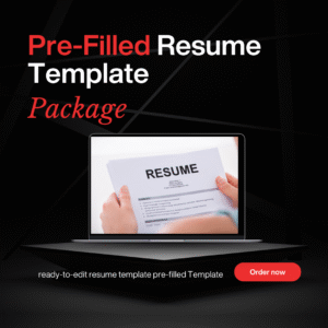 Pre-Filled Professional Resume Template